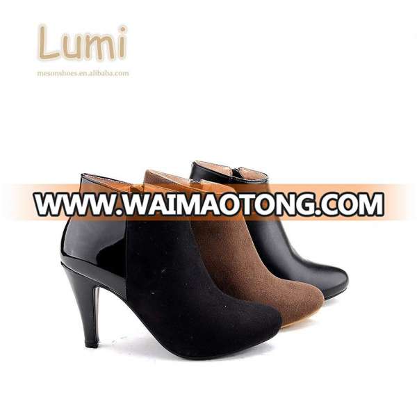 New products 2017 innovative product cheap lady boots high heel shoes woman dress